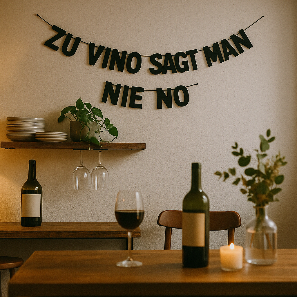 ZU VINO SAGT MAN NIE NO